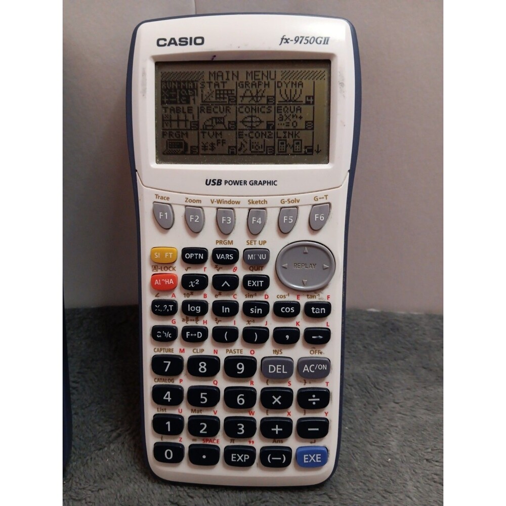Casio FX-9750GII USB Power Graphic Calculator With Cover - Tested/Works